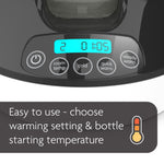 our portable bottle warmer is easy to use. Choose warming setting and bottle starting temperature - product thumbnail